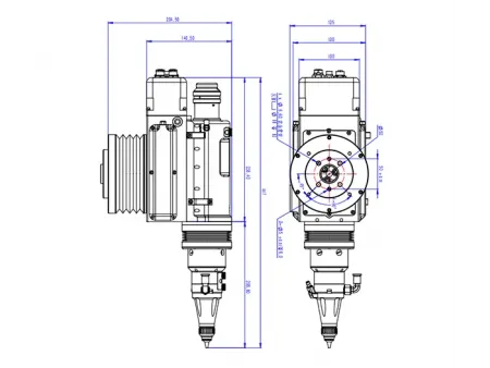 Testa di taglio laser robotizzata 3D da 4 kW