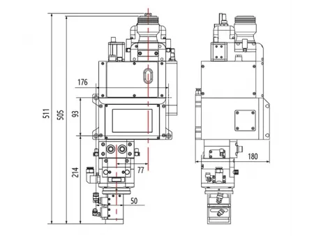 Testa di saldatura laser oscillante a doppio asse da 15 kW (con lama d'aria)