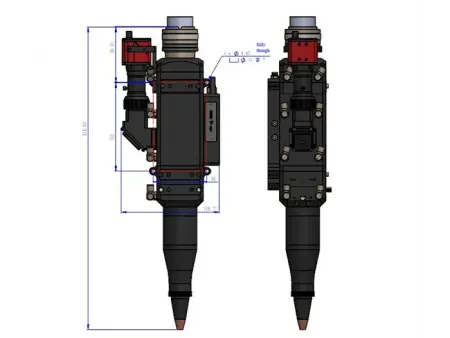 Testa di saldatura laser da 8kW con monitoraggio della temperatura