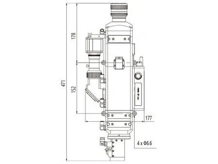 Testa di saldatura laser oscillante ad asse singolo da 20kW