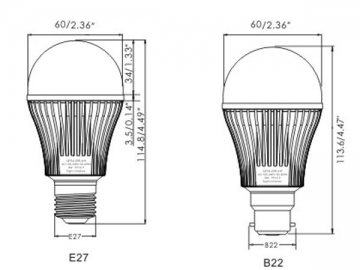 Bulbo LED QP06 8W